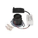 SLV ceiling recessed luminaire NEW TRIA® 68 round IP20 / IP65, black dimmable