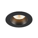 LED Deckeneinbauleuchte NEW TRIA� 68, rund, 8,3W, CRI 90, IP20/IP65, dimmbar, 38�, 3000K, schwarz