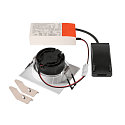SLV LED Deckeneinbauleuchte NEW TRIA� UNIVERSAL 68, quadratisch, 8,6W, 2500/3000/4000K, CRI 90, IP20, dimmbar, 38�, wei�
