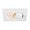 SLV LED Deckeneinbauleuchte NEW TRIA� UNIVERSAL 68, quadratisch, 8,6W, 2500/3000/4000K, CRI 90, IP20, dimmbar, 38�, wei�
