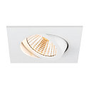 SLV LED Deckeneinbauleuchte NEW TRIA� UNIVERSAL 68, quadratisch, 8,6W, 2500/3000/4000K, CRI 90, IP20, dimmbar, 38�, wei�