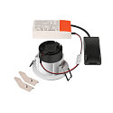 SLV LED Deckeneinbauleuchte NEW TRIA� UNIVERSAL 68, rund, 8,6W, 2500/3000/4000K, CRI 90, dimmbar, 38�, IP20/IP65, wei�