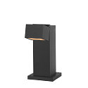 SLV Outdoor LED Sockelleuchte S-CUBE 35, IP65 IK04, 15W 2700/3000K (CCT Swich) 1000/1200lm 80�, dimmbar, neigbar, anthrazit