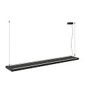LED Pendelleuchte WORKLIGHT PRO 150, 80� - 115�, 150cm, 59W, 4000K, 7200lm, IP20, DALI dimmbar, schwarz