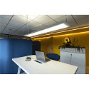 SLV LED Pendelleuchte WORKLIGHT PRO 150, 80� - 115�, 150cm, 59W, 4000K, 7200lm, IP20, DALI dimmbar, wei�
