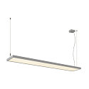LED Pendelleuchte WORKLIGHT PRO 150, 80� - 115�, 150cm, 59W, 4000K, 7200lm, IP20, DALI dimmbar, grau