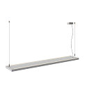 SLV LED Pendelleuchte WORKLIGHT PRO 150, 80� - 115�, 150cm, 59W, 4000K, 7200lm, IP20, DALI dimmbar, grau