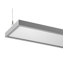 SLV LED Pendelleuchte WORKLIGHT PRO 150, 80� - 115�, 150cm, 59W, 4000K, 7200lm, IP20, DALI dimmbar, grau