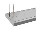 SLV LED Pendelleuchte WORKLIGHT PRO 150, 80� - 115�, 150cm, 59W, 4000K, 7200lm, IP20, DALI dimmbar, grau