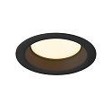 SLV Abdeckung f�r Deckeneinbauleuchte DOWNLIGHT V 100, � 11cm / 2.5cm, leicht versenkt, schwarz
