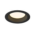 SLV Abdeckung f�r Deckeneinbauleuchte DOWNLIGHT V 100, � 11cm / 2.5cm, leicht versenkt, schwarz