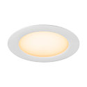 SLV Abdeckung f�r Deckeneinbauleuchte DOWNLIGHT V 150, � 16.8cm / 2.5cm, flach, wei�