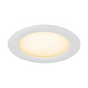 SLV Abdeckung f�r Deckeneinbauleuchte DOWNLIGHT V 150, � 16.8cm / 2.5cm, flach, wei�