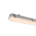 SLV LED Feuchtraum-Wannenleuchte WATERPROOF V 1200 ON-OFF, IP66 IK08, 18-32W (multi) 3000/4000K, CRI 80, schaltbar, grau