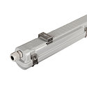 SLV LED Feuchtraum-Wannenleuchte WATERPROOF V 1200 ON-OFF, IP66 IK08, 18-32W (multi) 3000/4000K, CRI 80, schaltbar, grau
