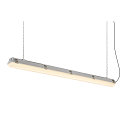 SLV LED Feuchtraum-Wannenleuchte WATERPROOF V 1200 DALI, IP66 IK08, 36W 4000K, CRI 80, dimmbar, grau