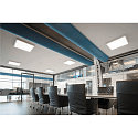 SLV LED Einlege-Deckenleuchte PANEL V 600 ON-OFF, IP54 IK03, 59.5cm, 34W 3000/4000K (CCT Switch), CRI 80, schaltbar, 115� UGR<22