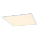 SLV LED Einlege-Deckenleuchte PANEL V 625 ON-OFF, IP54 IK03, 62cm, 34W 3000/4000K (CCT Switch), CRI 80, schaltbar, 85�, UGR<19