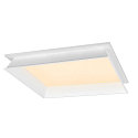 SLV LED Einlege-Deckenleuchte PANEL V 600 DALI, IP54 IK03, 59.5cm, 34W 3000/4000K (CCT Switch) 85�, CRI 80, UGR <19, dimmbar
