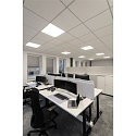 SLV LED Einlege-Deckenleuchte PANEL V 625 DALI, IP54 IK03, 62cm, 34W 3000/4000K (CCT Switch)  85�, CRI 80, UGR <19, dimmbar