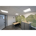 SLV LED Einlege-Deckenleuchte PANEL V 625 DALI, IP54 IK03, 62cm, 34W 3000/4000K (CCT Switch)  85�, CRI 80, UGR <19, dimmbar