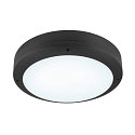 LED Aufbauleuchte OUTDOOR BULKHEAD V 360, IP65 IK10, � 36cm, mit Sensor, 20W 3000/4000/6500K 110�, CRI 80, schaltbar, schwarz