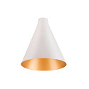 Leuchtenschirm LALU� CONE 15 MIX&MATCH, H:17 cm, wei�/gold
