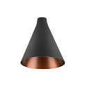Leuchtenschirm LALU� CONE 15 MIX&MATCH, H:17 cm, schwarz/bronze