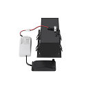 LED Deckeneinbauleuchte KADUX DOUBLE, 38�, 3000K, 1550lm, IP20, quadratisch, dimmbar, schwarz