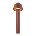 outdoor floor lamp PHOTONI 75 impact resistant, conical E27 IP65, rust dimmable