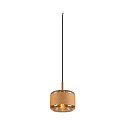 SLV Pendelleuchte PANTILO ROPE 19, � 18.5cm, Pendel 250cm, offenes Kabel, E27, gold