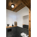 SLV LED Wand-/Deckenaufbauleuchte CYFT Badleuchte, 6,5W, 2700/3000/4000K, IP44, dimmbar, schwarz