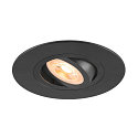 Deckeneinbauleuchte NEW TRIA� 75 XL, rund, GU10, max. 10W, IP20, schwarz
