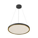 SLV LED Pendelleuchte ONE CUBE, � 80,5cm, 54W, 3000K, 4000lm, IP20, DALI dimmbar, schwarz