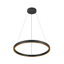 SLV LED Pendelleuchte ONE CUBE, � 80,5cm, 54W, 3000K, 4000lm, IP20, DALI dimmbar, schwarz