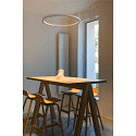 SLV LED Pendelleuchte ONE CUBE, � 80,5cm, 54W, 3000K, 4000lm, IP20, DALI dimmbar, wei�