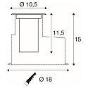 LED Bodeneinbauleuchte DASAR� S, IP67 IK10, 4W 3000K 350lm 24�, schaltbar, schwenkbar, befahrbar, Edelstahl, rund