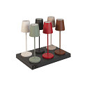 SLV battery table lamp VINOLINA TWO IP65, rust dimmable