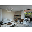 SLV LED Pendelleuchte ONE FLAT TRIPLE, 300cm, 2700/3000K, 3500/3700lm, IP20, dimmbar, schwarz