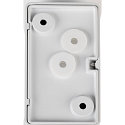 Outdoor LED Wandstrahler MODELA UP/DOWN, IP65 IK07, 7.5W 2700K 810lm 2x60�, dimmbar, wei� matt / gold