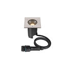 LED Bodeneinbauleuchte DASAR� M, IP67 IK10, 6.5W 3000K 450lm 24�, DALI dimmbar, schwenkbar, befahrbar, Edelstahl, eckig
