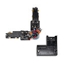 SLV 3-phase L-connector S-TRACK PHASE & DALI surface-mounted version, DALI controllable, with feed-in option, codable, black