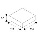 SLV Zubeh�r f�r 3-Phasen Aufbau-Stromschiene S-TRACK PHASE & DALI - L-Verbinder mit Einspeisem�glichkeit, DALI steuerbar, wei�