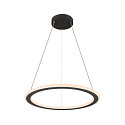 SLV LED Pendelleuchte ONE FLAT PD SINGLE PHASE, � 60cm, 23W 2700/3000K (CCT Switch), CRi >90, dimmbar, schwarz