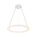 SLV pendant luminaire ONE FLAT PD SINGLE PHASE CCT Switch, ring shape IP20, white matt dimmable