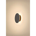 SLV LED Outdoor Wandleuchte D-RING S PHASE, 2700/3000K, IP65, schwarz