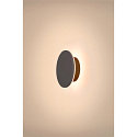 SLV LED Outdoor Wandleuchte D-RING S PHASE, 2700/3000K, IP65, schwarz