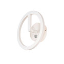 LED Outdoor Wandleuchte Q-RING, IP54 IK06, indirekt, mit Sensor, 10W 3000K 950lm, schaltbar, seeluft-best�ndig, wei�
