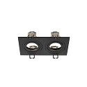 Deckeneinbauring NEW TRIA� 155, IP20, 17 x 9 x 4cm, 2-flammig, ohne LED Module + Treiber, schwarz