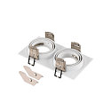 SLV Deckeneinbauring NEW TRIA� 155, IP20, 17 x 9 x 4cm, 2-flammig, ohne LED Module + Treiber, wei�